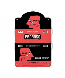 Дверная табличка Proraso Prima & Dopo Opening Hours