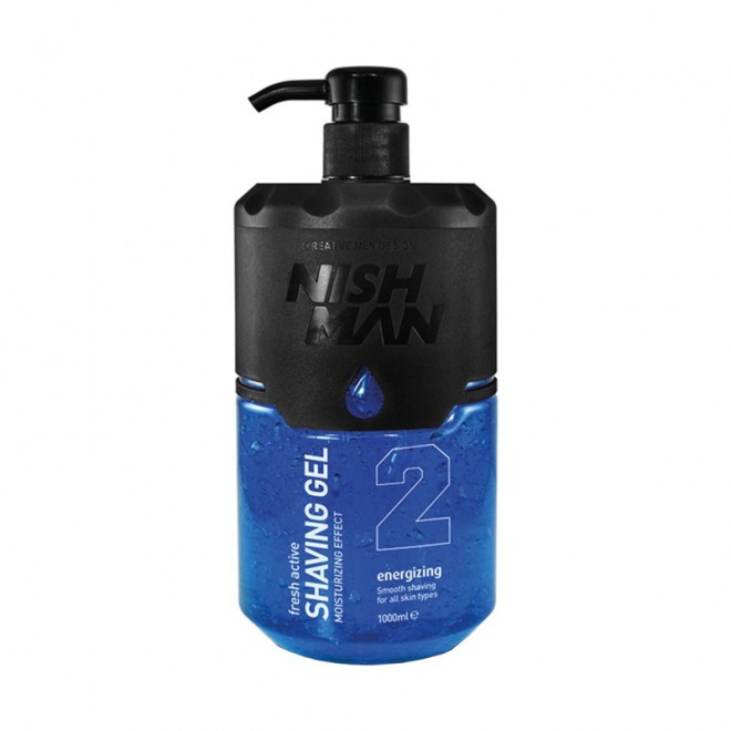 Гель для бритья Nishman Shaving Gel No.2 Fresh Active 1000 мл
