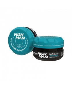 Воск матовый для стилизации волос Nishman Matte Finish Super High Hold Wax M4 100 мл