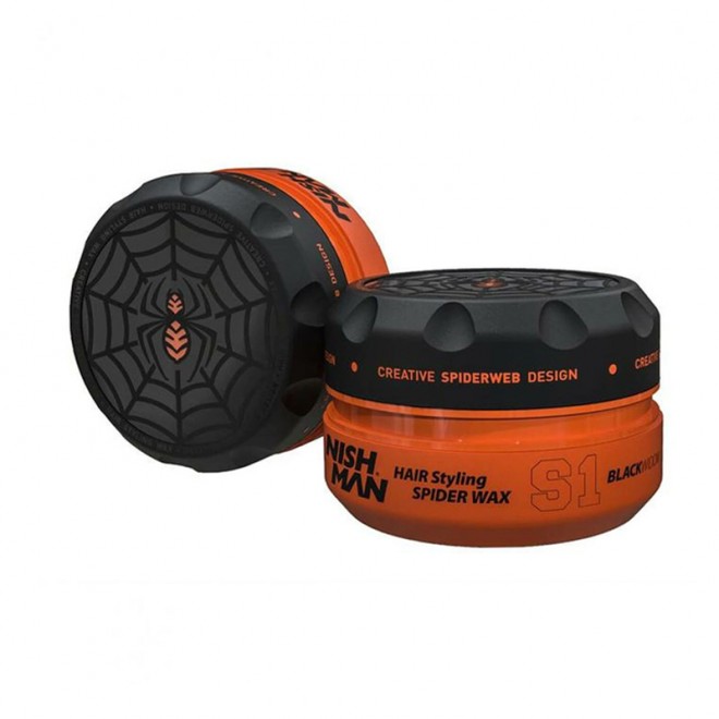 Воск для стилизации волос Nishman Hair Styling Wax S1 Spyder (BLACK WIDOW) 150 мл