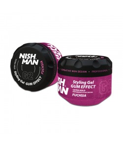 Гель для волос сильной фиксации Nishman Ultra Hold Hair Gel Fuchsia G2 300 мл