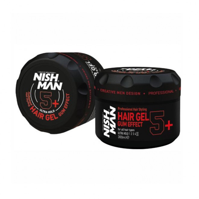 Гель для волос экстремальной фиксации Nishman Ultra Hold Hair Gel Gummy 5+ 300 мл
