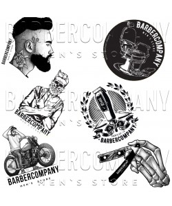 Набор наклеек Barbercompany №1