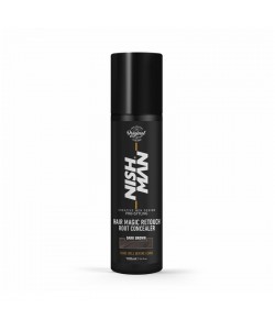 Спрей для маскировки седины Nishman Hair Magic Retouch Root Concealer "Dark Brown" 100 мл