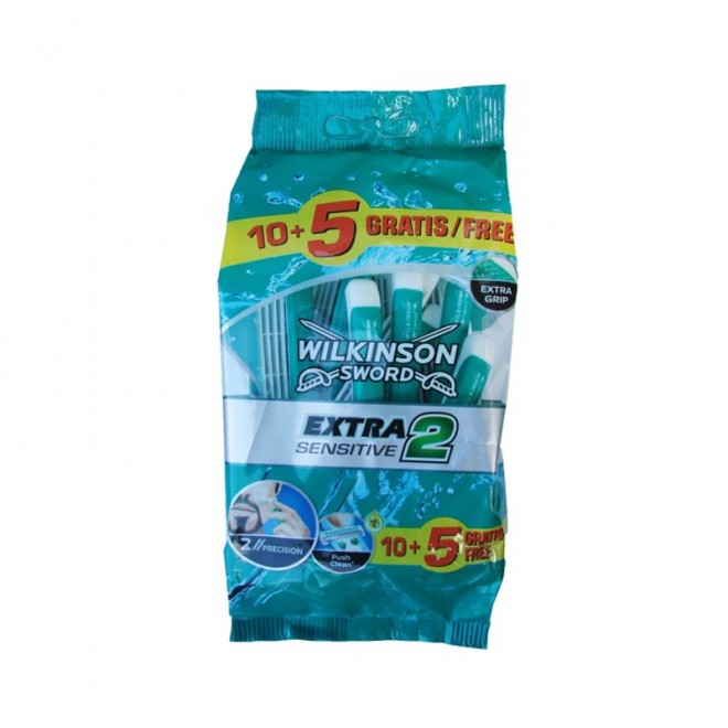 Станки для гоління одноразові Wilkinson extra 2 sensitive 15 шт