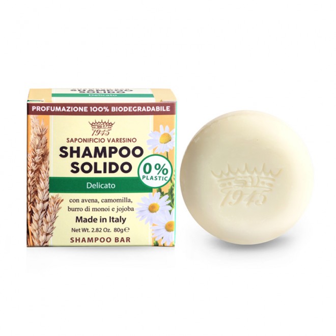 Твердий шампунь для волосся Saponificio Varesino Shampoo Solido Delicato 80 г