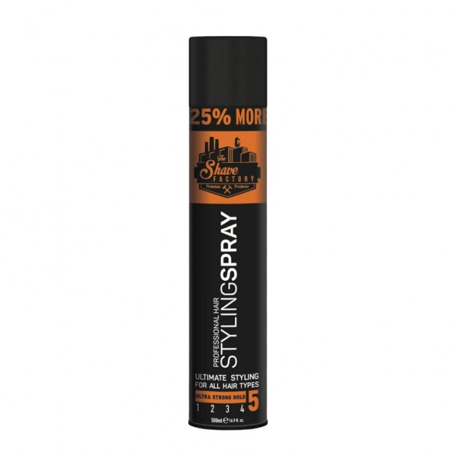 Спрей для стилизации волос The Shave Factory Ultimate Hair Styling Spray 500 мл
