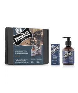 Набор для бороды Proraso Duo Pack Oil + Shampoo Azur Lime