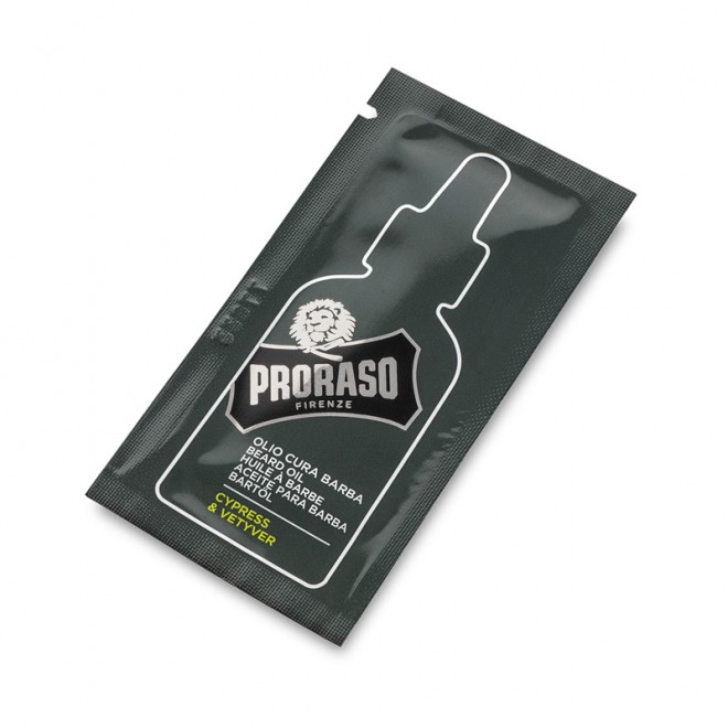Тестер олії для бороди Proraso Cypress and Vetyver Beard Oil 3 мл