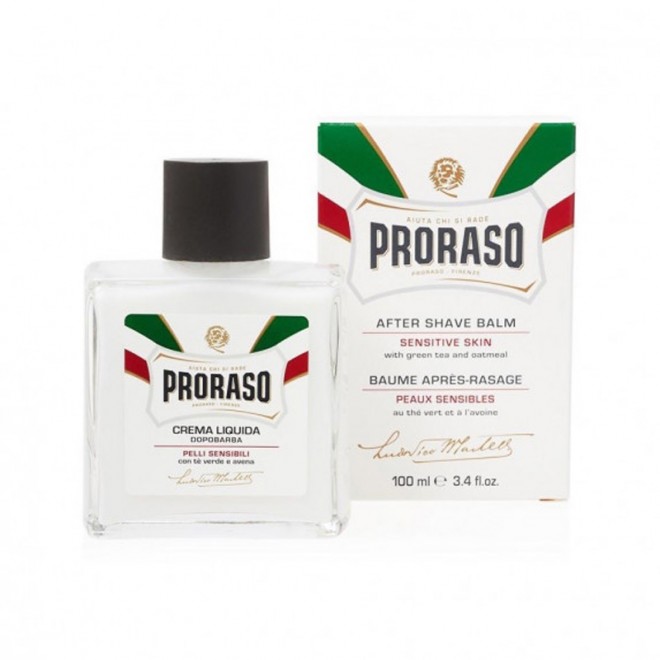 Бальзам після гоління Proraso White (Old Version) After Shave Balm Sensitive Skin Green Tea 100 мл