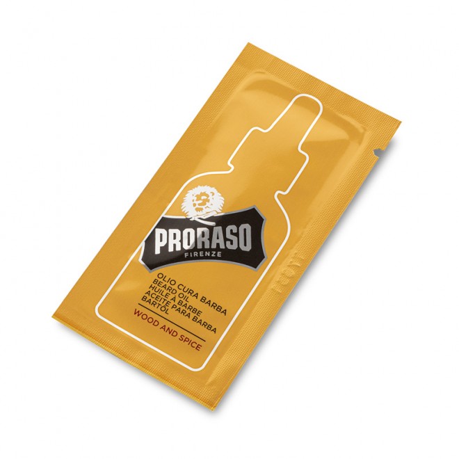 Тестер олії для бороди Proraso Wood and Spice Beard Oil 3 мл