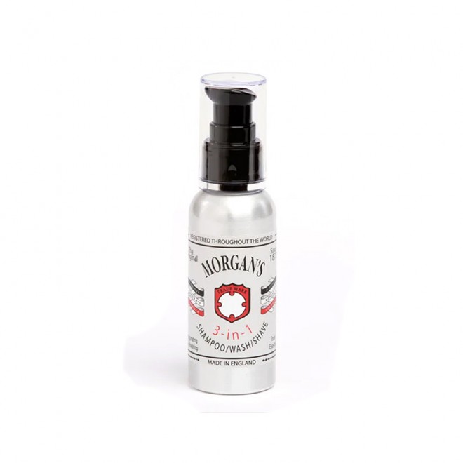 Шампунь, гель для душу і бриття Morgan's 3 in 1 Shampoo, Wash, Shave 100 мл