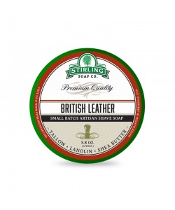 Мыло для бритья Stirling Shaving Soap British Leather 170 мл
