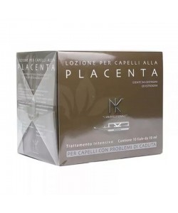 Лосьон для выпадающих волос в ампулах Nicky Chini Hair Lotion Placenta 10 x 10 мл
