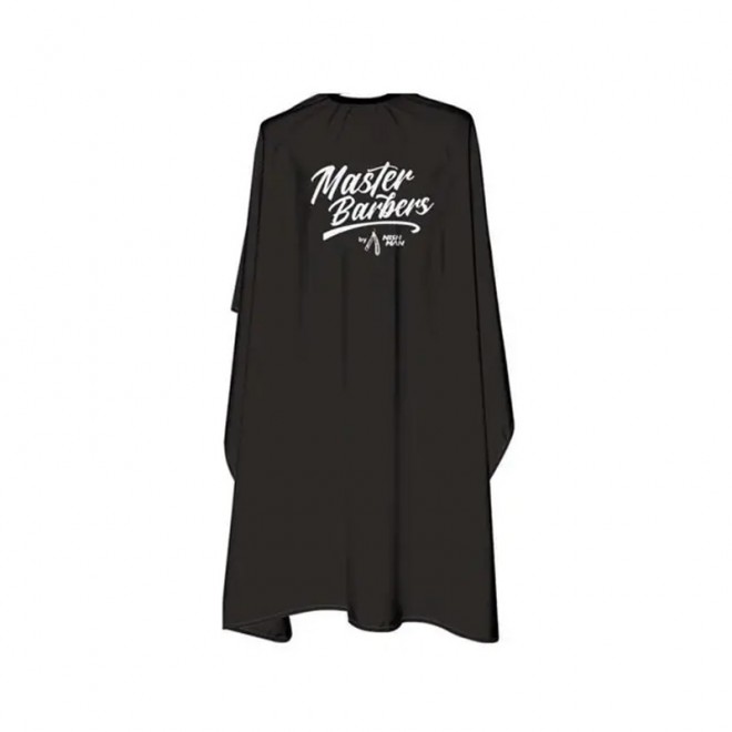 Перукарський пенюар Nishman Barber Cape Black Master Barbers