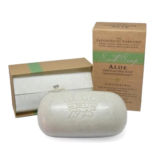Мило-скраб Saponificio Varesino Aloe Exfolianting Soap 300 гр