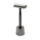 Станок для гоління Т-подібний з підставкою Shlyuz F-16 Gunmetal DE Safety Razor With Stand