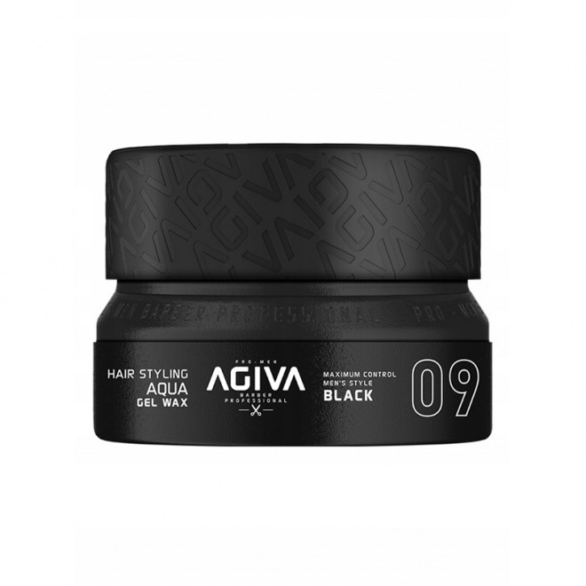 Гель для стилизации волос Agiva Aqua Gel Wax 09 Black 155 мл