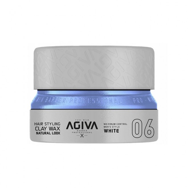 Глина для стилізації волосся Agiva Hair Styling Clay Wax Natural Look 06 White 155 мл