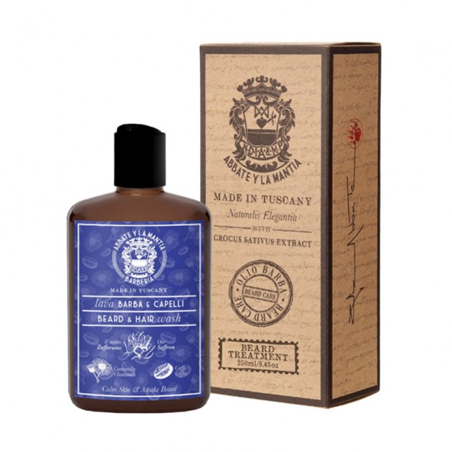 Зміцнюючий шампунь для бороди Abbate Y La Mantia Strengthening Beard & Hair Wash 250 мл