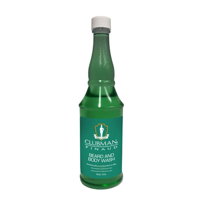 Шампунь для бороды и тела Clubman Pinaud Beard and Body Wash 430 мл