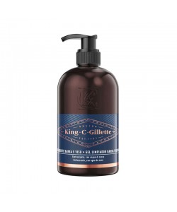 Гель для очистки бороды и лица King C Gillette Beard & Face Wash 350 мл