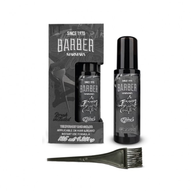 Спрей для тимчасового фарбування волосся Marmara Temporary Hair Color - Black 125 мл