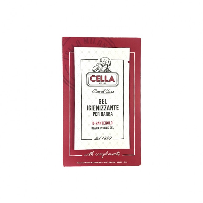 Тестер Геля Для Очистки Бороды с Антибактериальным Действием Cella Gel Igienizzante С Пантенолом 10 Мл