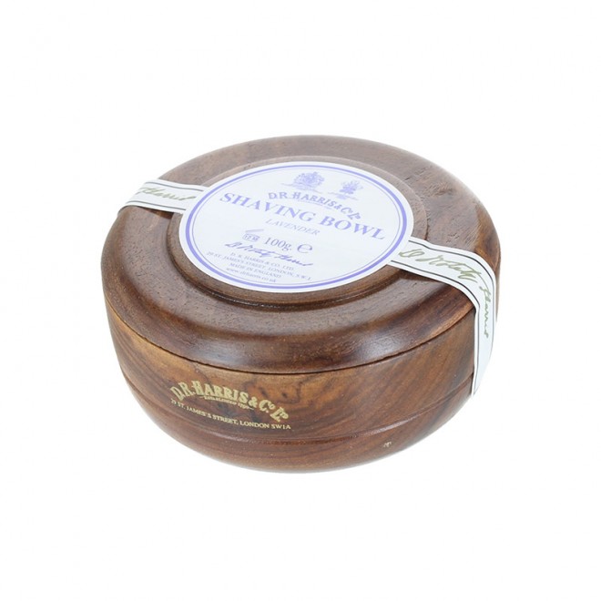 Мыло Для Бритья В Деревянной Чаше D.R. Harris Mahogany / Lavender Wood Shave Bowl 100 г