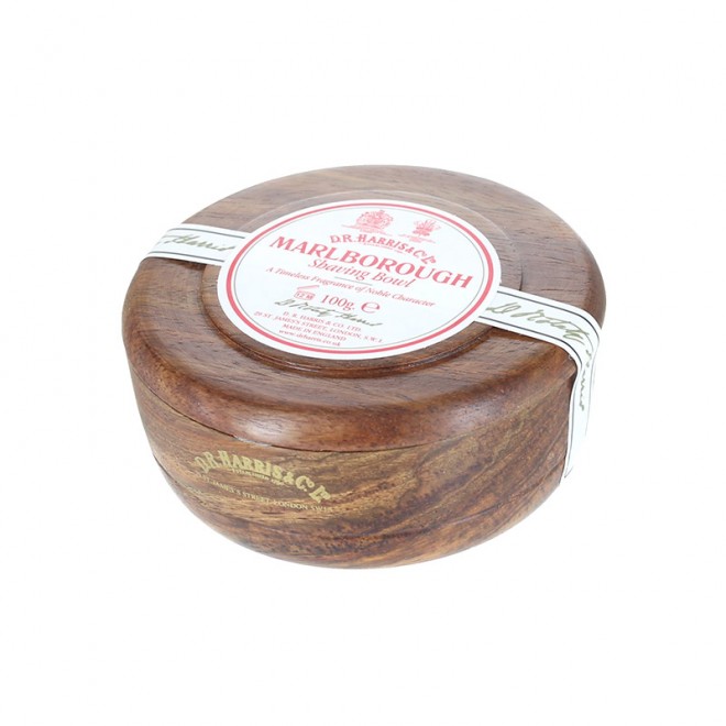 Мыло Для Бритья В Деревянной Чаше D.R. Harris Mahogany / Marlborough Wood Shaving Bowl 100 г