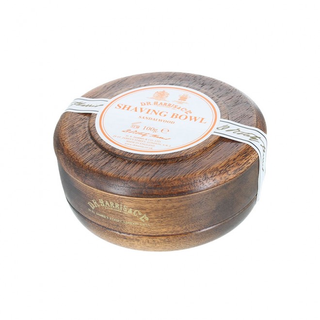 Мило Для Гоління В Дерев'яній Чаші D.R. Harris Mahogany / Sandalwood Shaving Bowl 100 г 