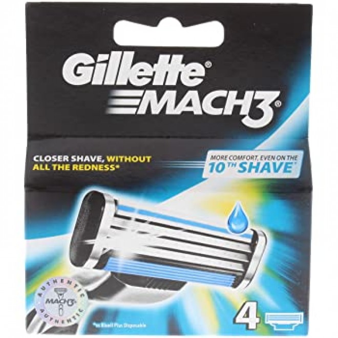 Касети Для Гоління Gillette Mach 3 - 4 шт