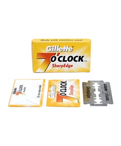 Лезвия Gillette 7 O’Clock Sharp Edge Double Edge 5 Шт