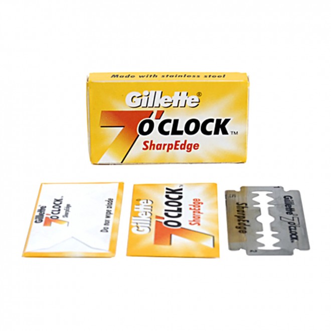 Лезвия Gillette 7 O’Clock Sharp Edge Double Edge 5 Шт