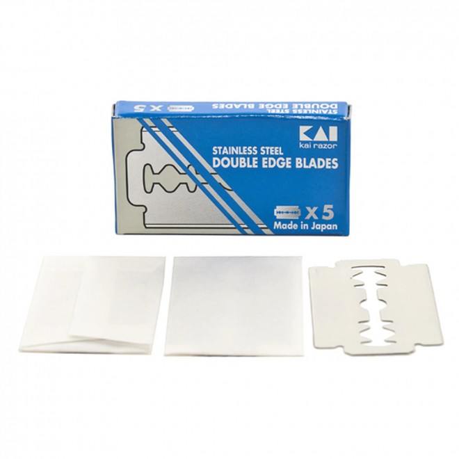 Лезвия Kai Stainless Steel Double Edge Razor Blades 5 шт