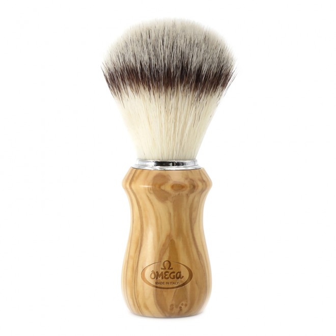 Помазок для бритья Omega Hi-Brush 0146832 Olive Wood