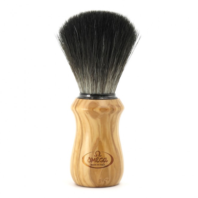 Помазок для бритья Omega Hi-Brush 0196832 Olive Wood
