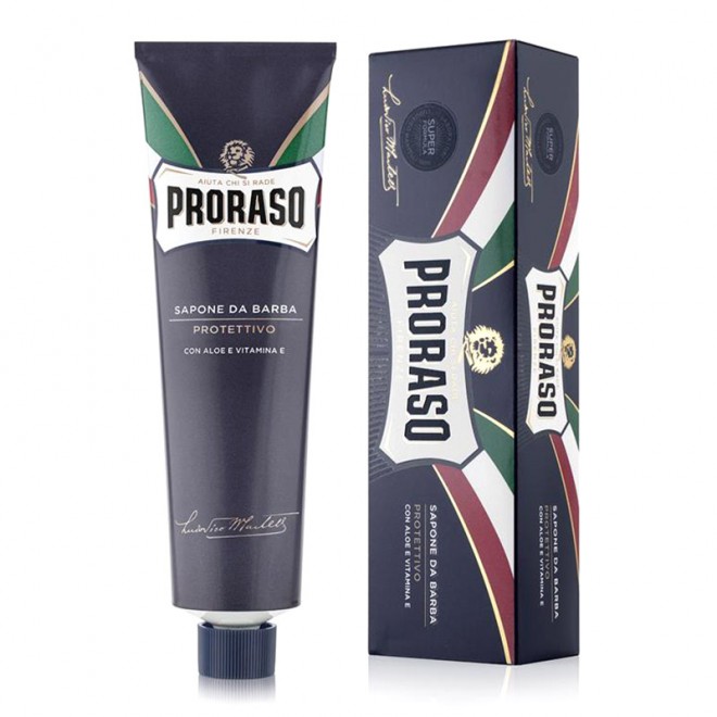 Крем Для Бритья Proraso Blue (New Version) Shaving Cream Tube Protective Aloe 150 мл