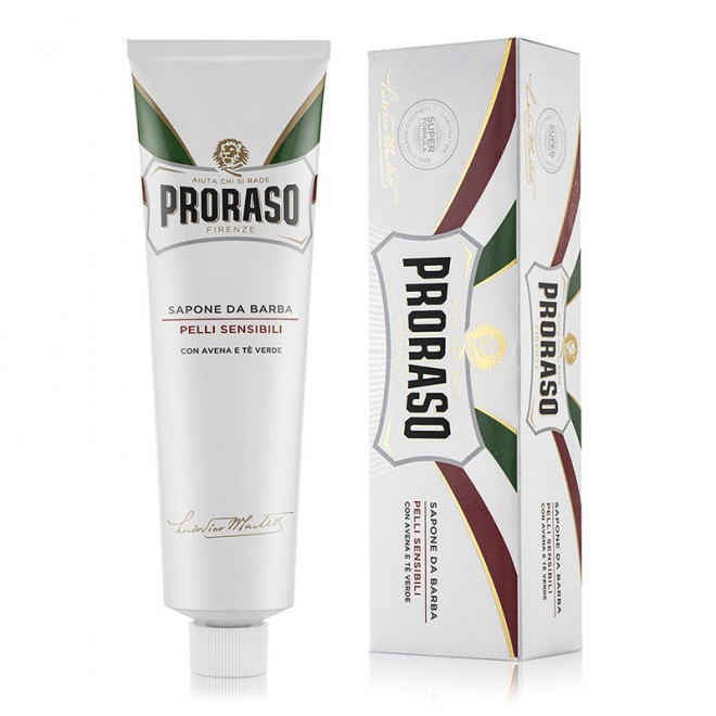 Крем Для Бритья Proraso White (New Version) Shaving Cream Tube Sensitive Green Tea 150 мл