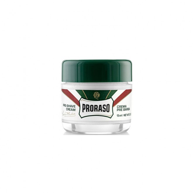 Крем до бритья Proraso Green Pre-shaving cream эвкалипт и ментол 15 мл