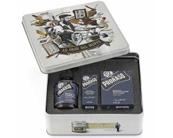 Набір Для Бороди Proraso Metal Box Beard Care Azur Lime Gift Set