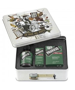 Набор Для Бороды Proraso Metal Box Beard Care Refreshing Gift Set