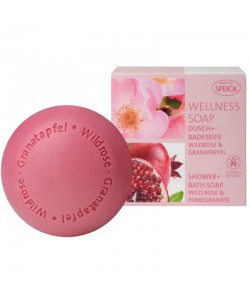 Мыло для душа и ванны Speick Wellness Soap Sea Wild Rose & Pomegranate с экстрактом шиповника и граната 200 г