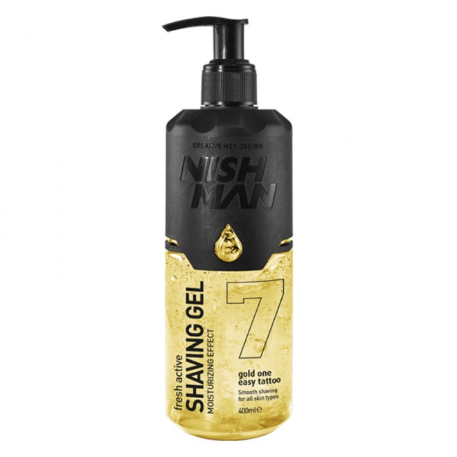Гель для бритья Nishman Shaving Gel No.7 Gold One 400 мл