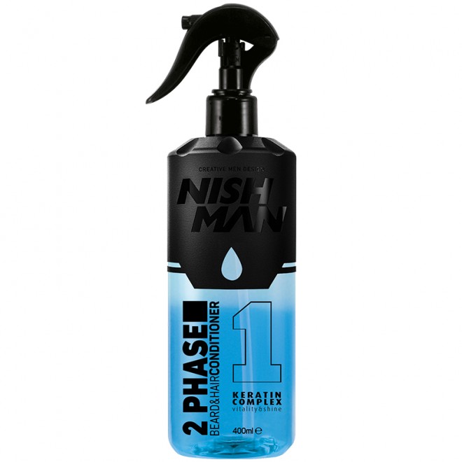 Кондиціонер 2-х фазний для волосся та бороди Nishman Beard & Hair Conditioner 400 мл
