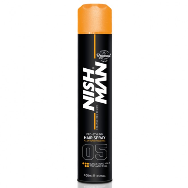 Спрей для фіксації волосся Nishman Ultra Strong Hold Hair Spray 400 мл