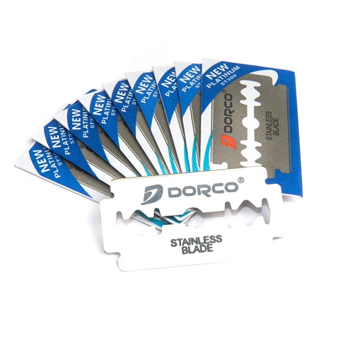 Лезвия Dorco St-300 Platinum HI-Stainless Razor Blades 100 шт