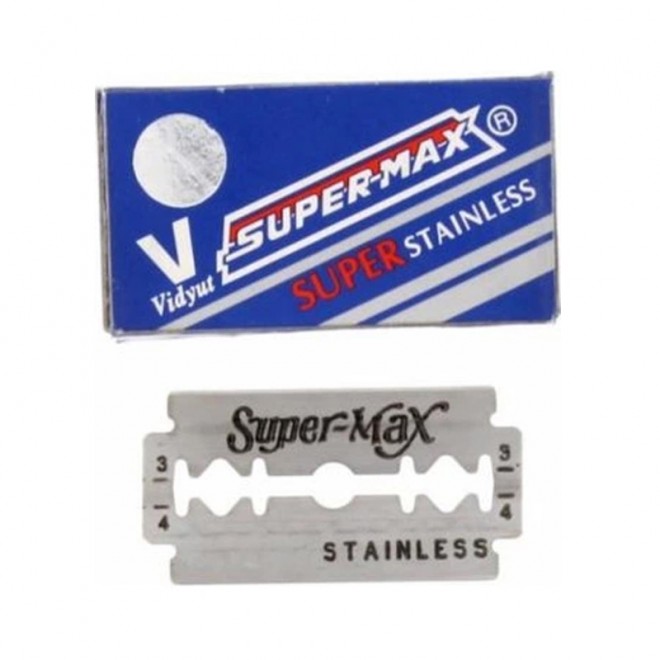 Лезвия Super-Max Super Stainless DE Razor Blades 200 шт