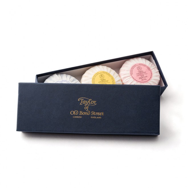 Набір мила Taylor of Old Bond Street Lemon, Lavender, Rose 3 x 100 гр