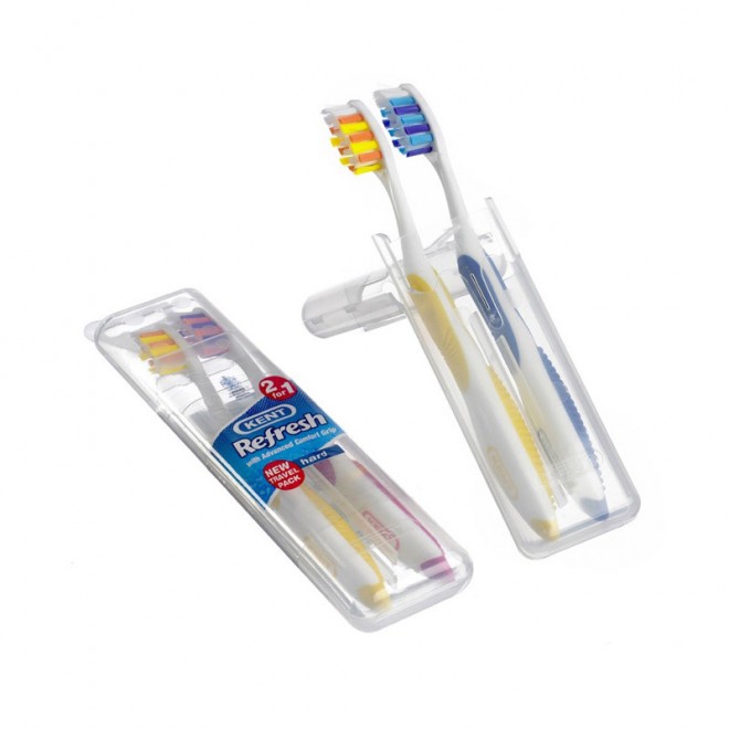 Две Зубные Щетки Kent Tn Refresh Twinpack Soft (Мягкие)